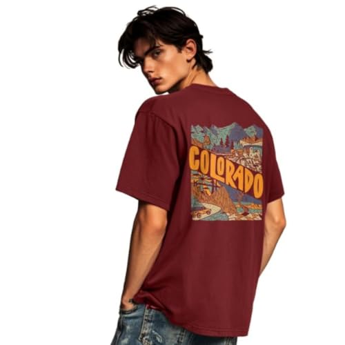 Men's Oversized Graphic Cotton T-Shirt