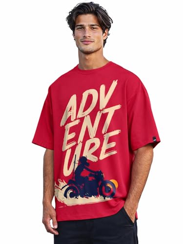 Men's Oversized Cotton Graphic T-Shirt