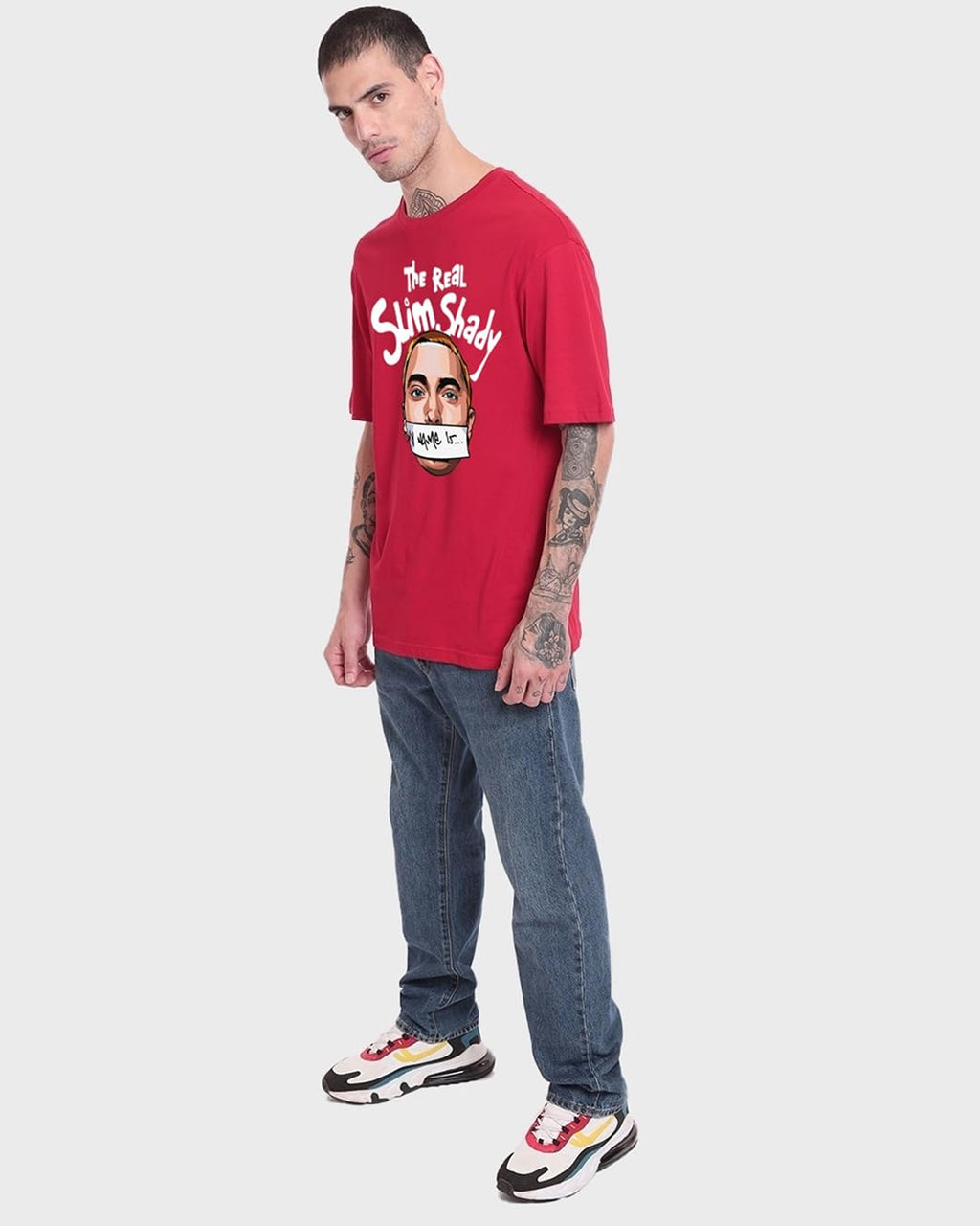Men's Oversized Cotton Graphic T-Shirt
