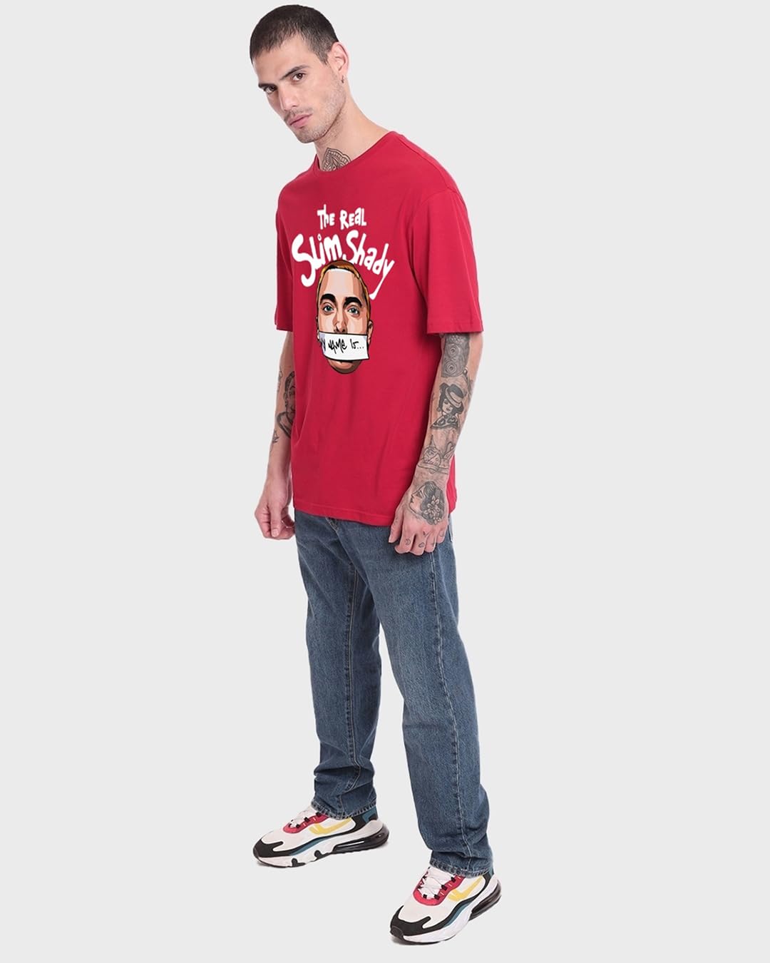 Men's Oversized Cotton Graphic T-Shirt