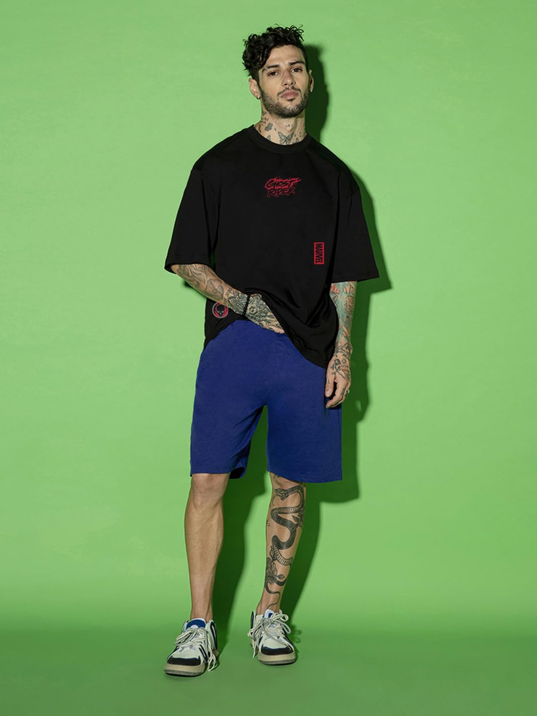 Marvel Oversized Cotton Graphic T-Shirt