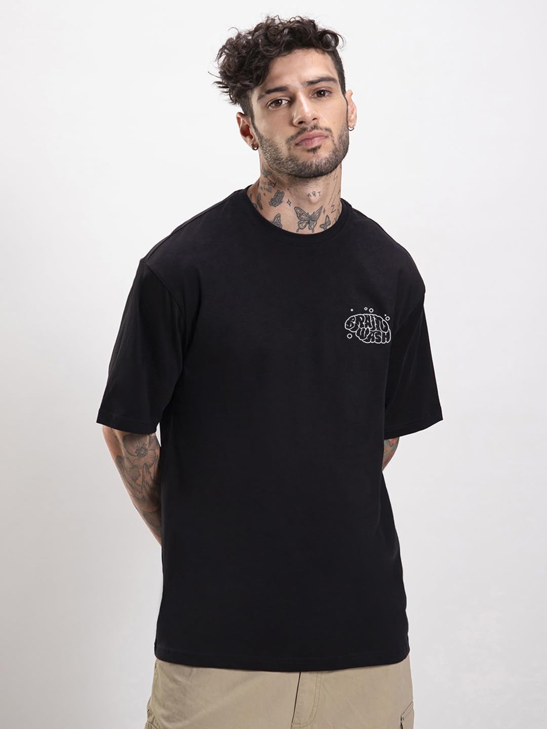 Men's Oversized Graphic Cotton T-Shirt