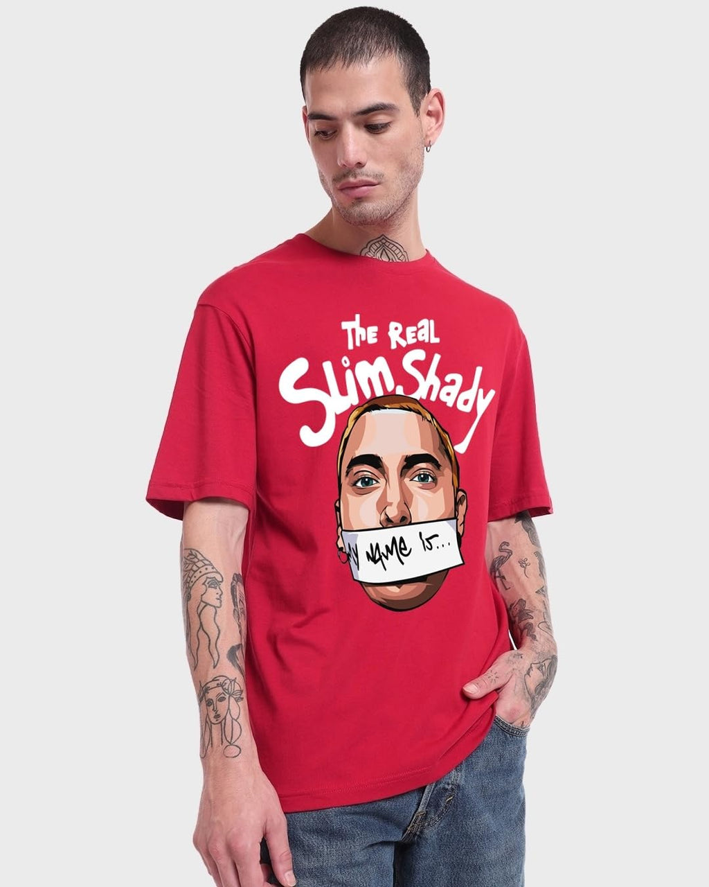 Men's Oversized Cotton Graphic T-Shirt
