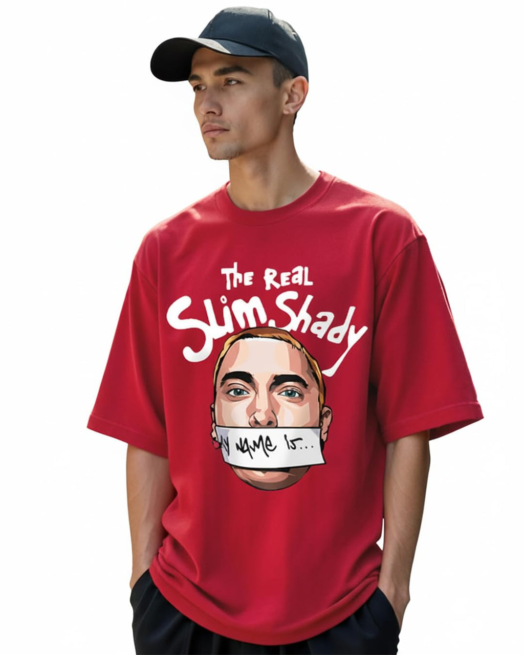 Men's Oversized Cotton Graphic T-Shirt