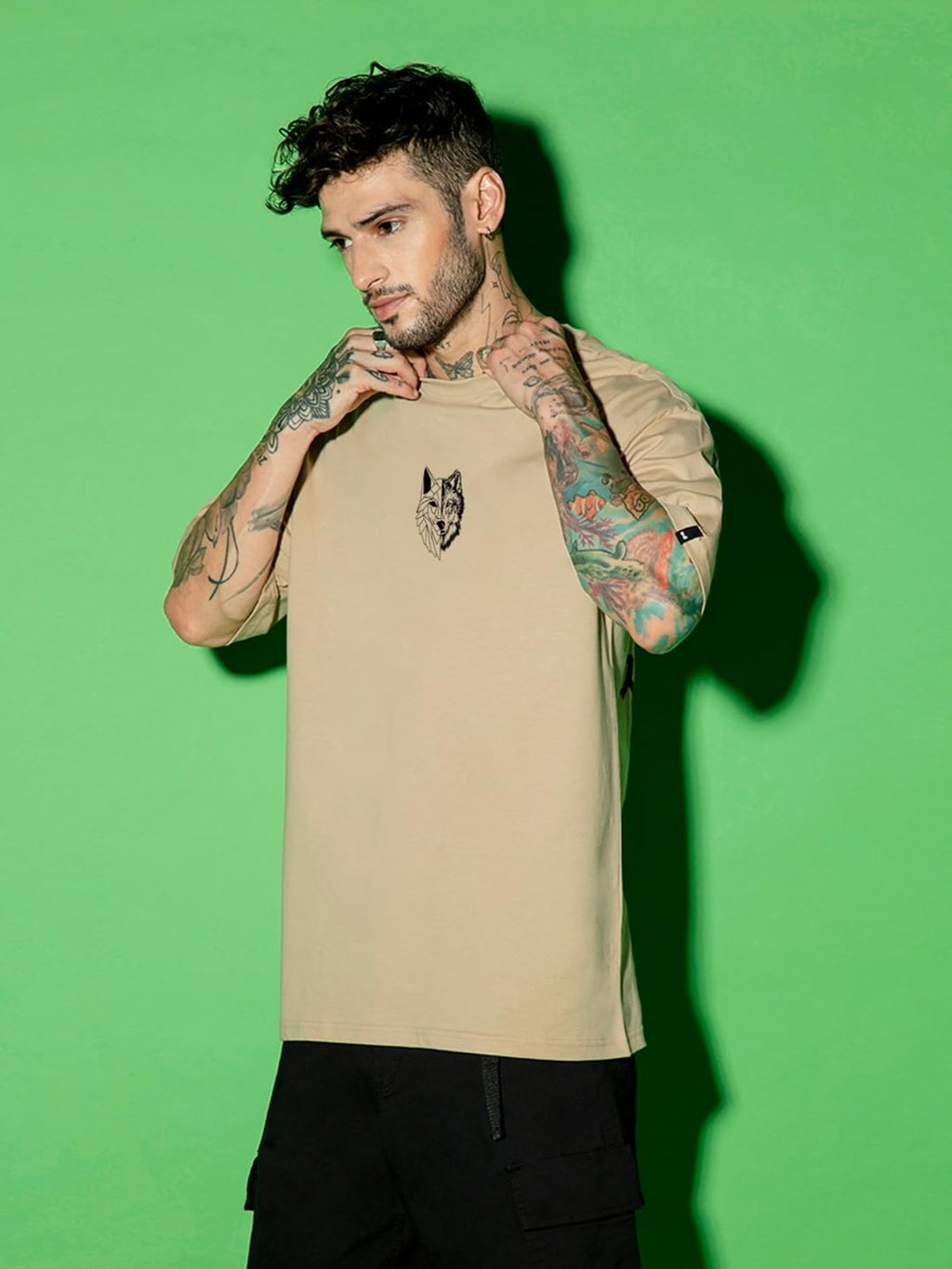 Bewakoof Men's Oversized Cotton T-Shirt