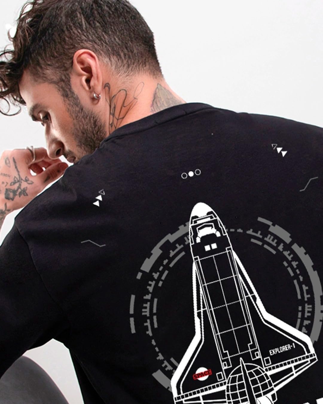 Bewakoof NASA Oversized Graphic T-Shirt