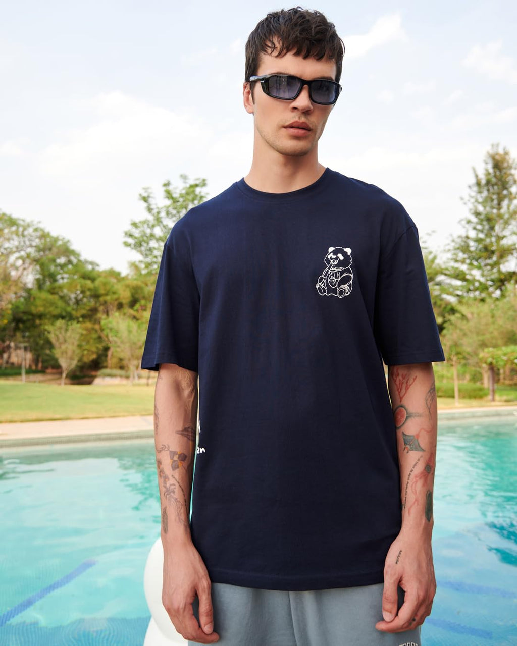 Men's Oversized Cotton Graphic T-Shirt