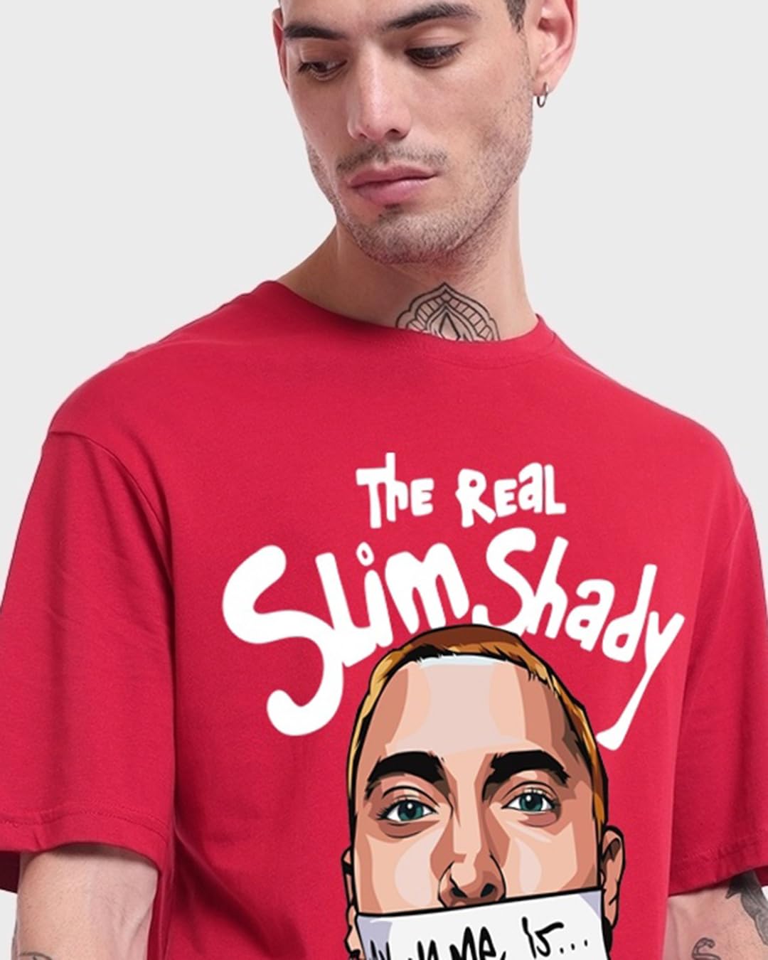 Men's Oversized Cotton Graphic T-Shirt