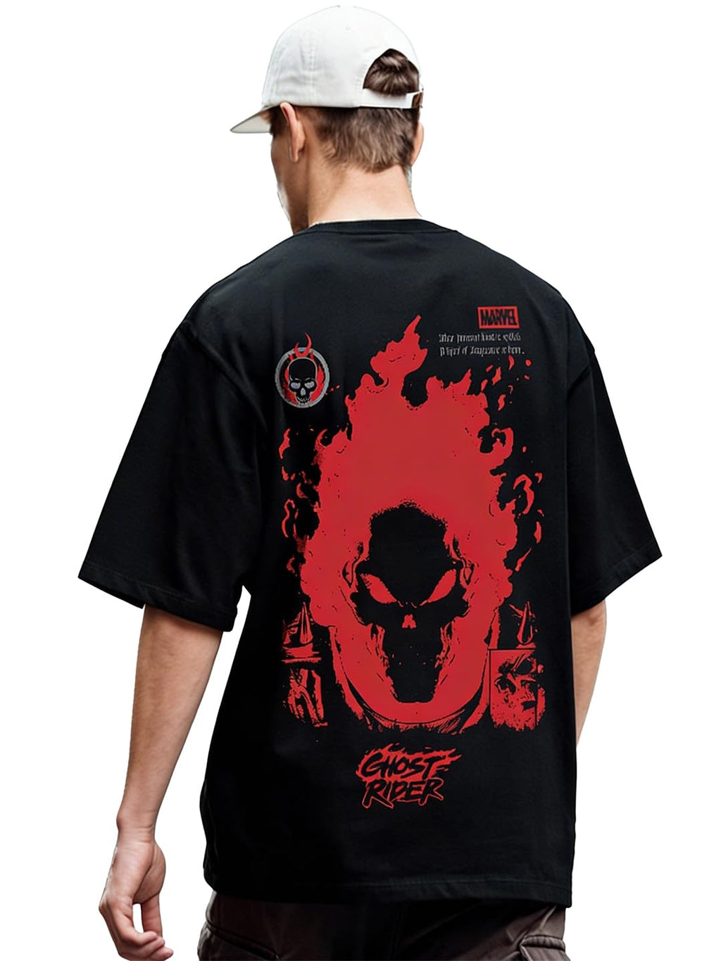 Marvel Oversized Cotton Graphic T-Shirt