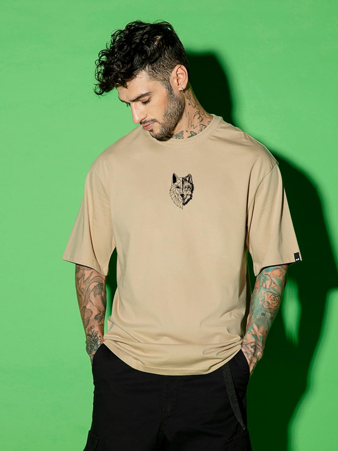 Bewakoof Men's Oversized Cotton T-Shirt
