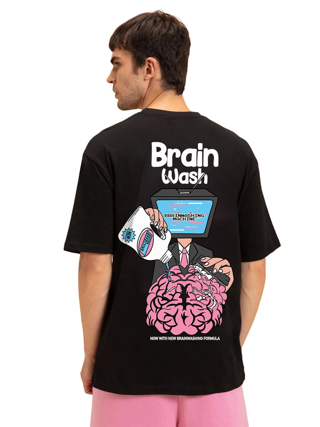 Men's Oversized Graphic Cotton T-Shirt