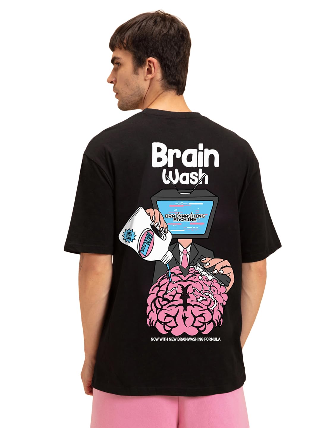 Men's Oversized Graphic Cotton T-Shirt