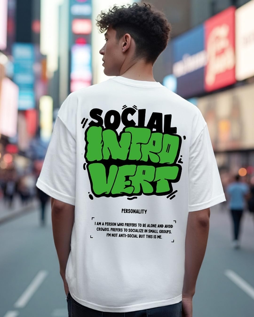 Men's Oversized Cotton Printed T-Shirt