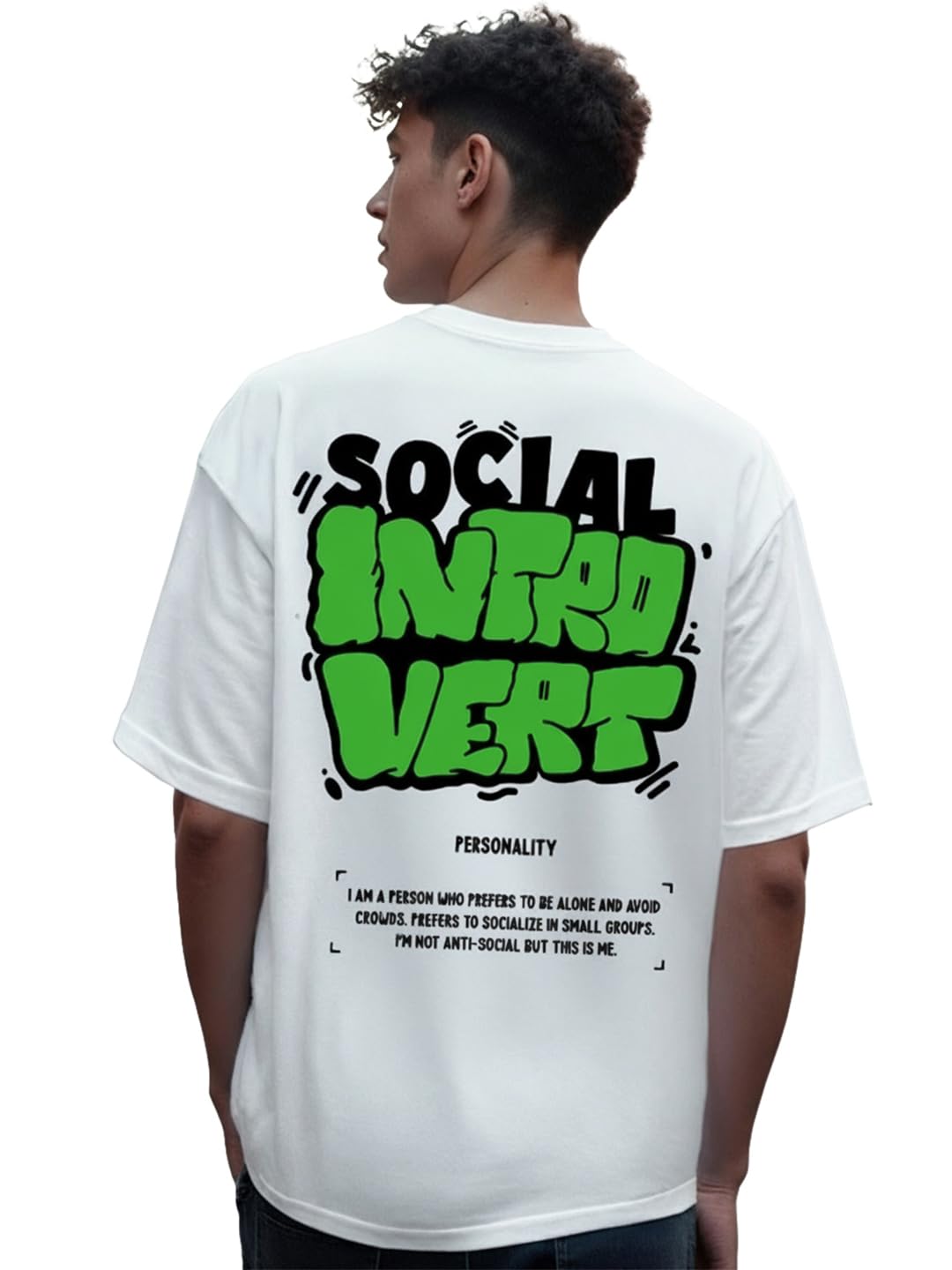 Men's Oversized Cotton Printed T-Shirt