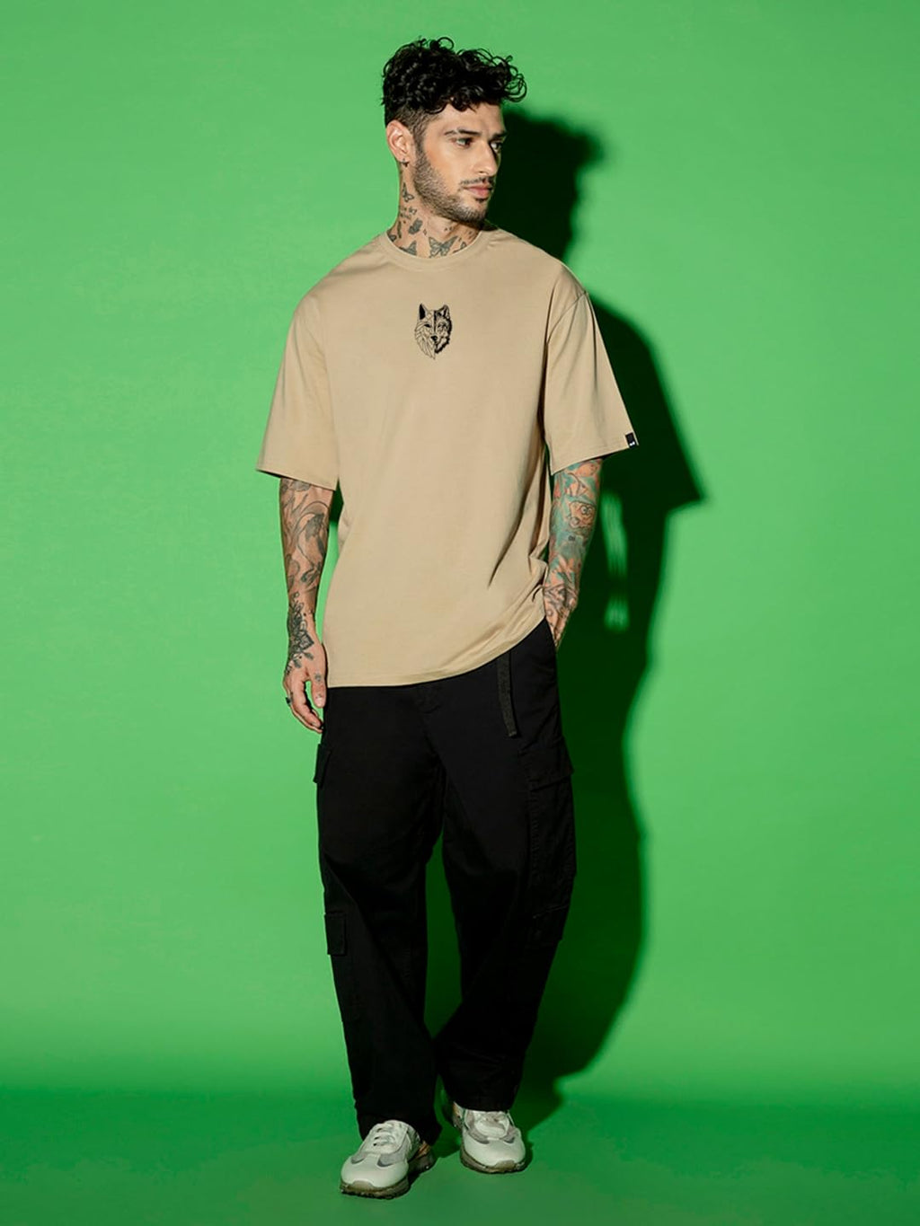 Bewakoof Men's Oversized Cotton T-Shirt