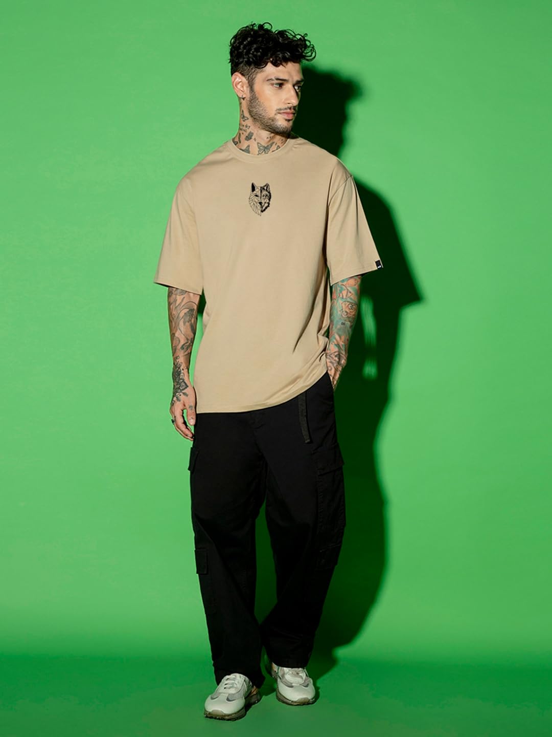 Bewakoof Men's Oversized Cotton T-Shirt