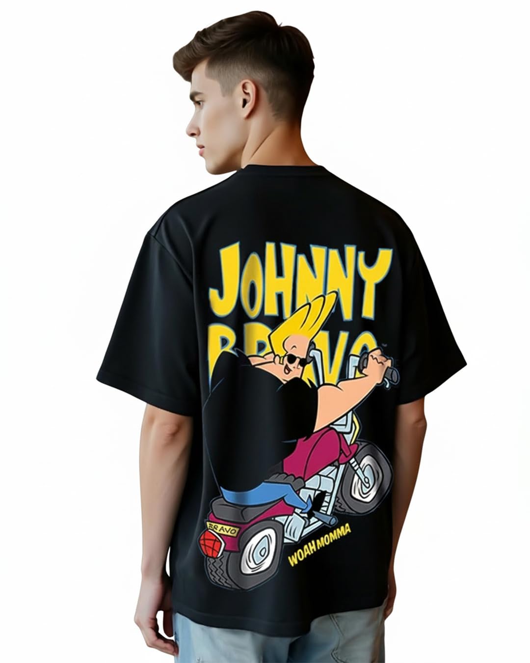 Johnny Bravo Oversized Graphic T-Shirt