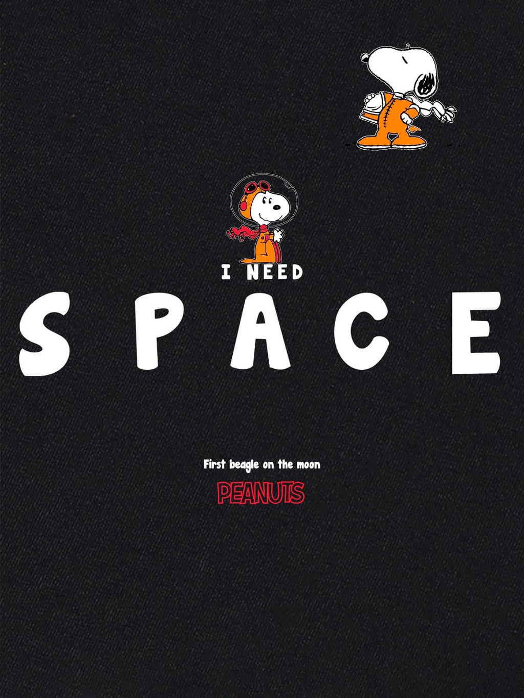 Snoopy Oversized Cotton Graphic T-Shirt