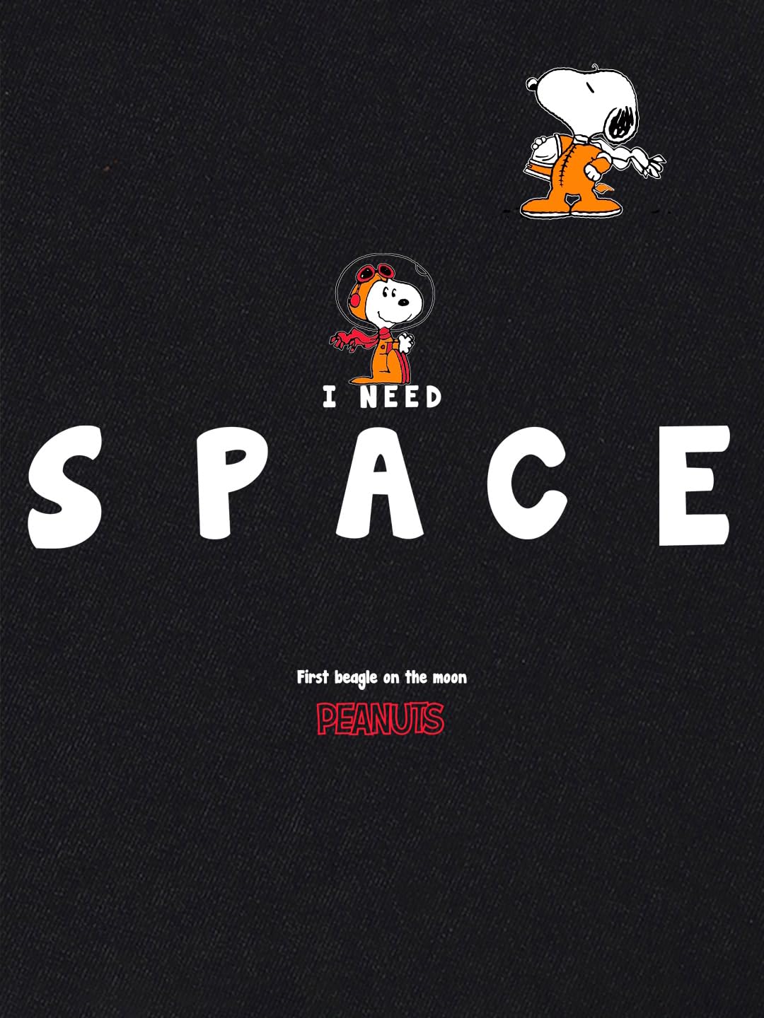 Snoopy Oversized Cotton Graphic T-Shirt