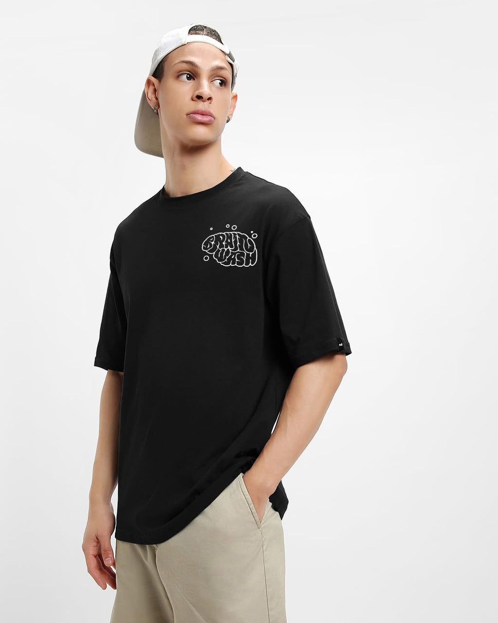 Men's Oversized Graphic Cotton T-Shirt