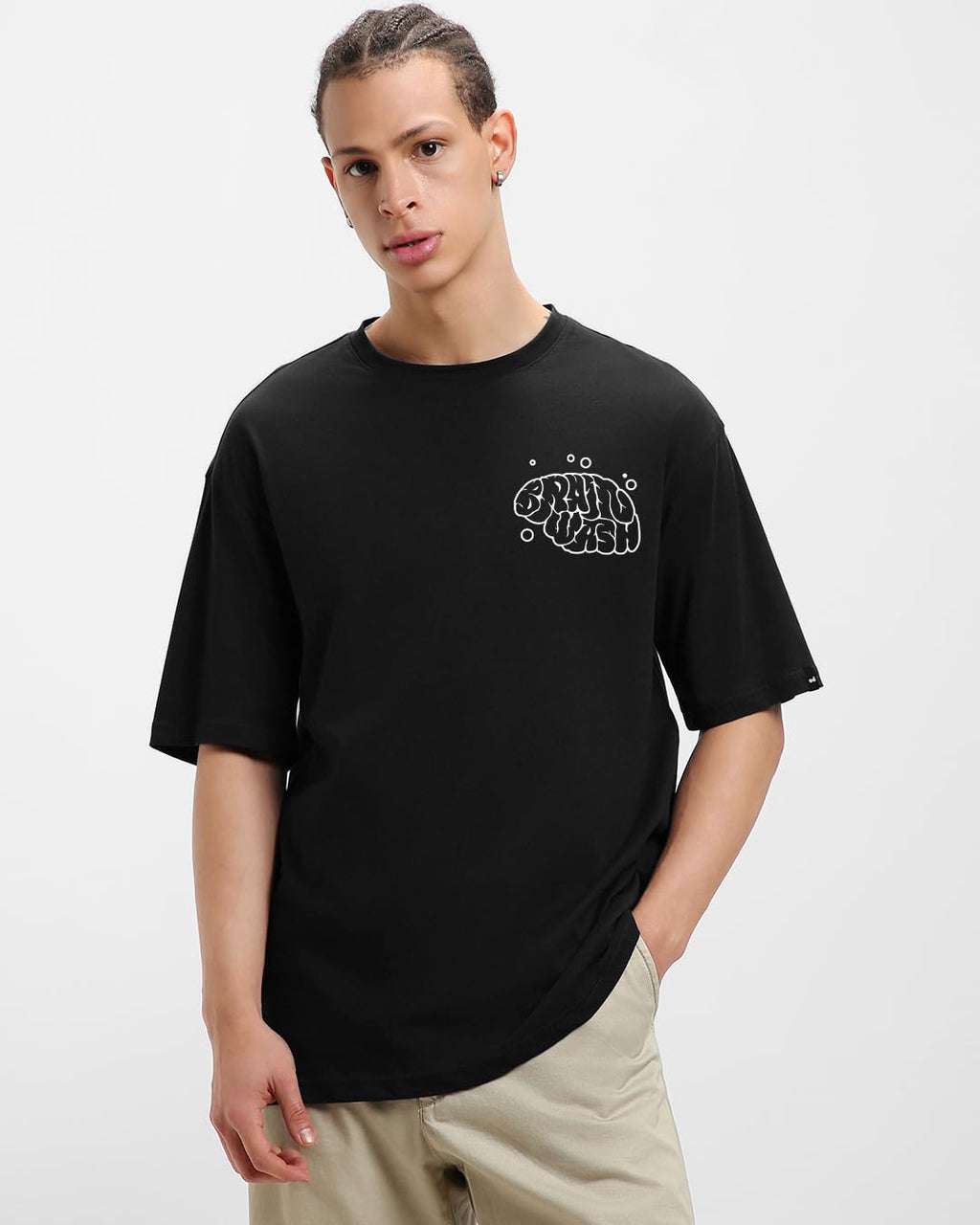 Men's Oversized Graphic Cotton T-Shirt