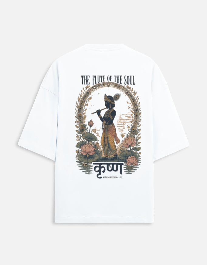 RAJIRU The Flute Of The Soul oversized T-shirt back view