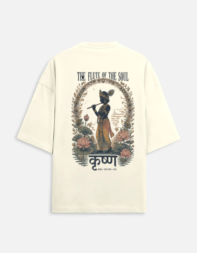 RAJIRU The Flute Of The Soul oversized T-shirt back view