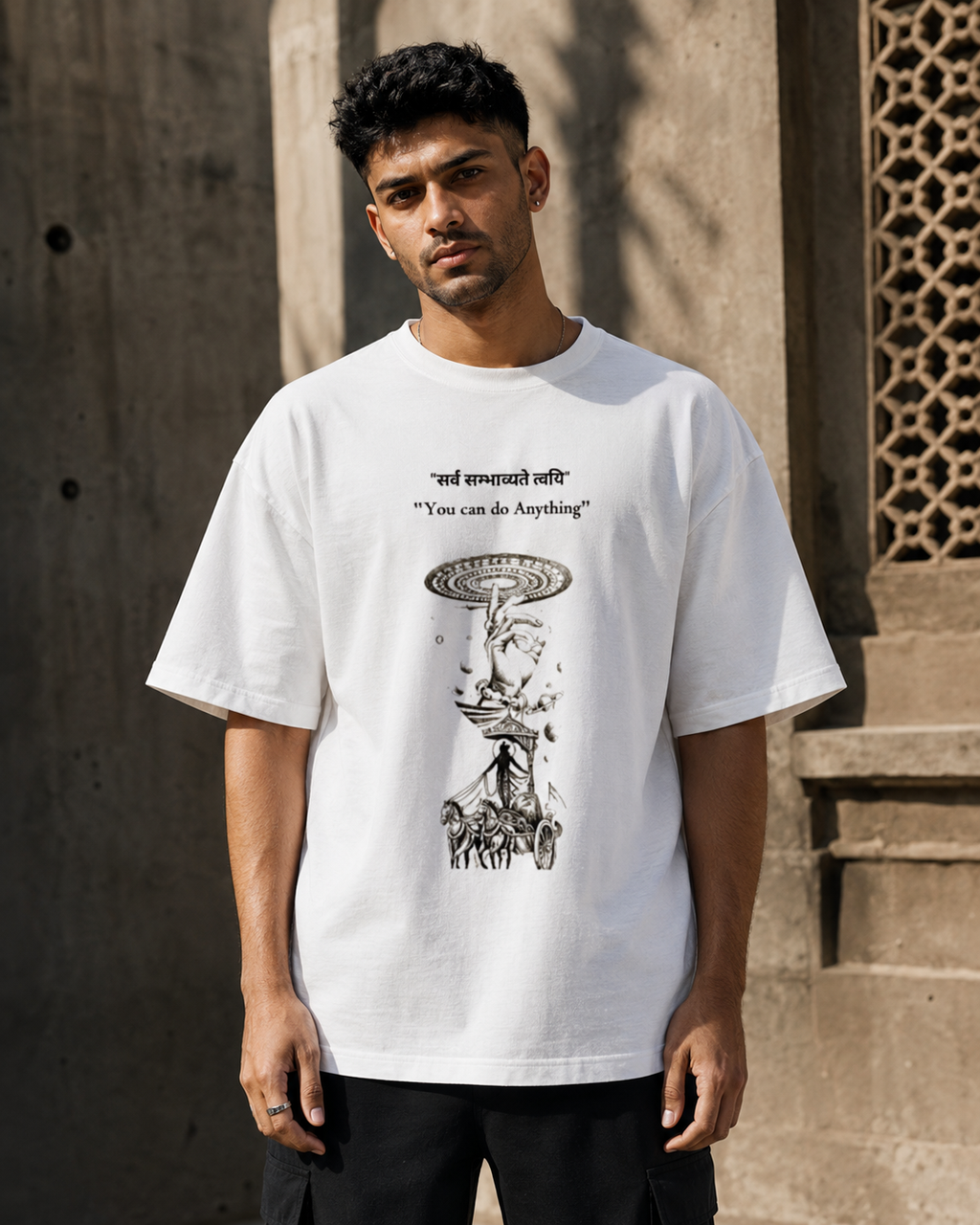 RAJIRU Kurukshetra oversized graphic T-shirt product image