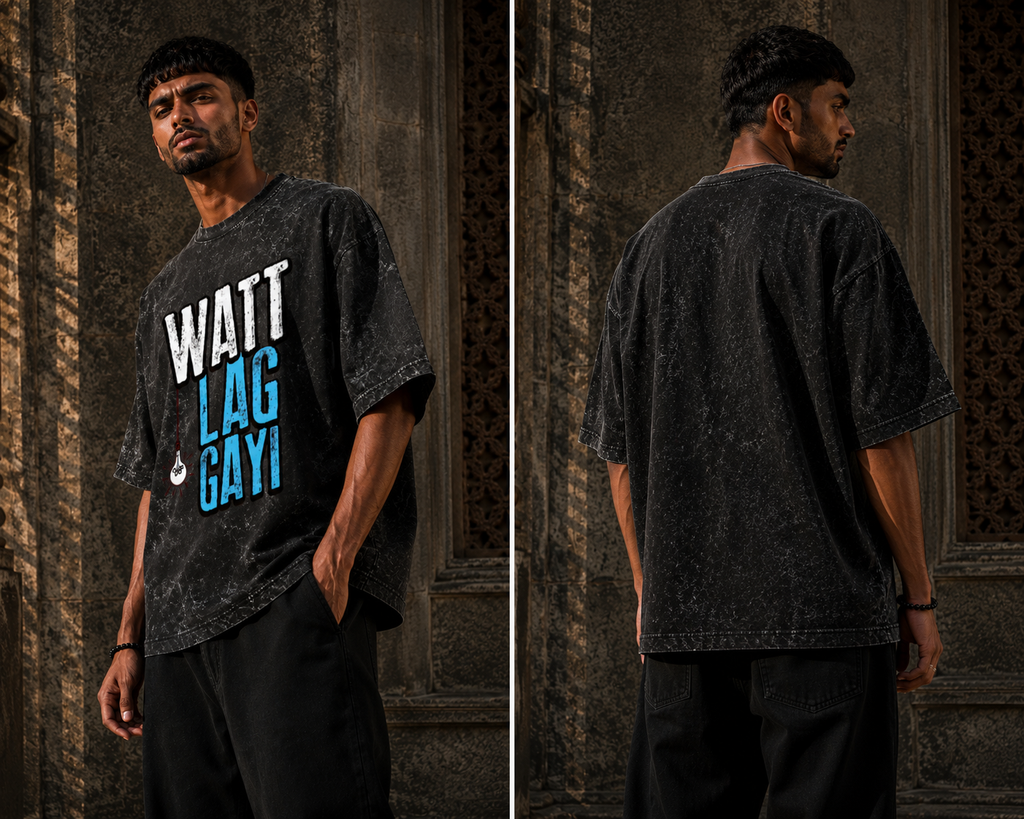 RAJIRU Watt Lag Gayi oversized graphic T-shirt detail image