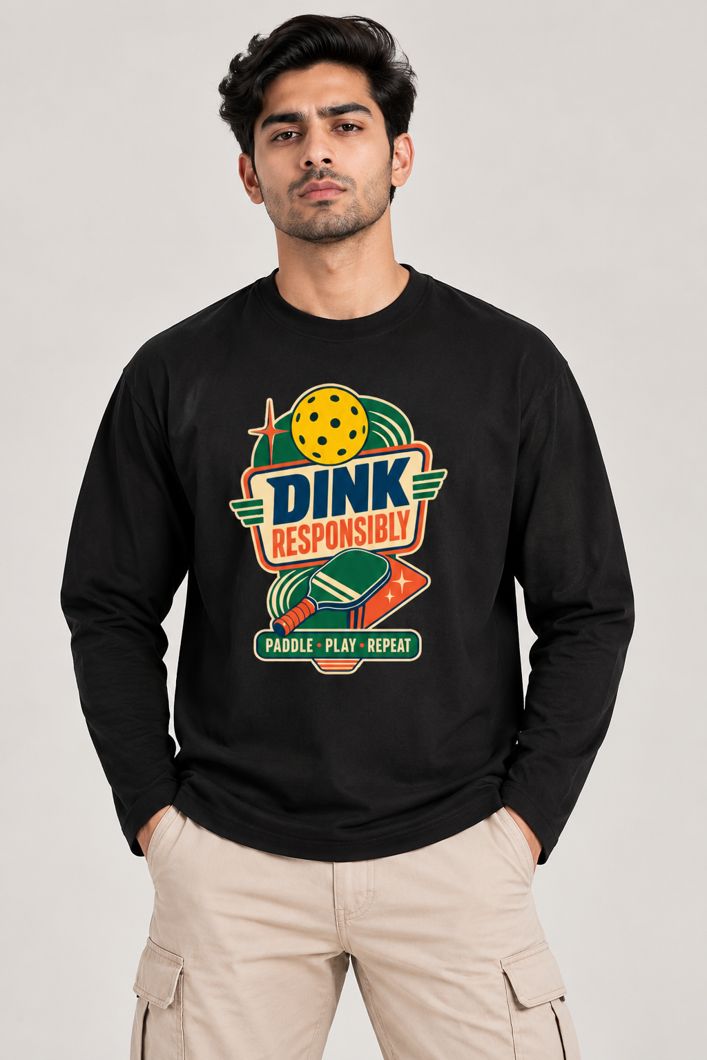 Dink Responsibly Long Sleeve Graphic T-Shirt