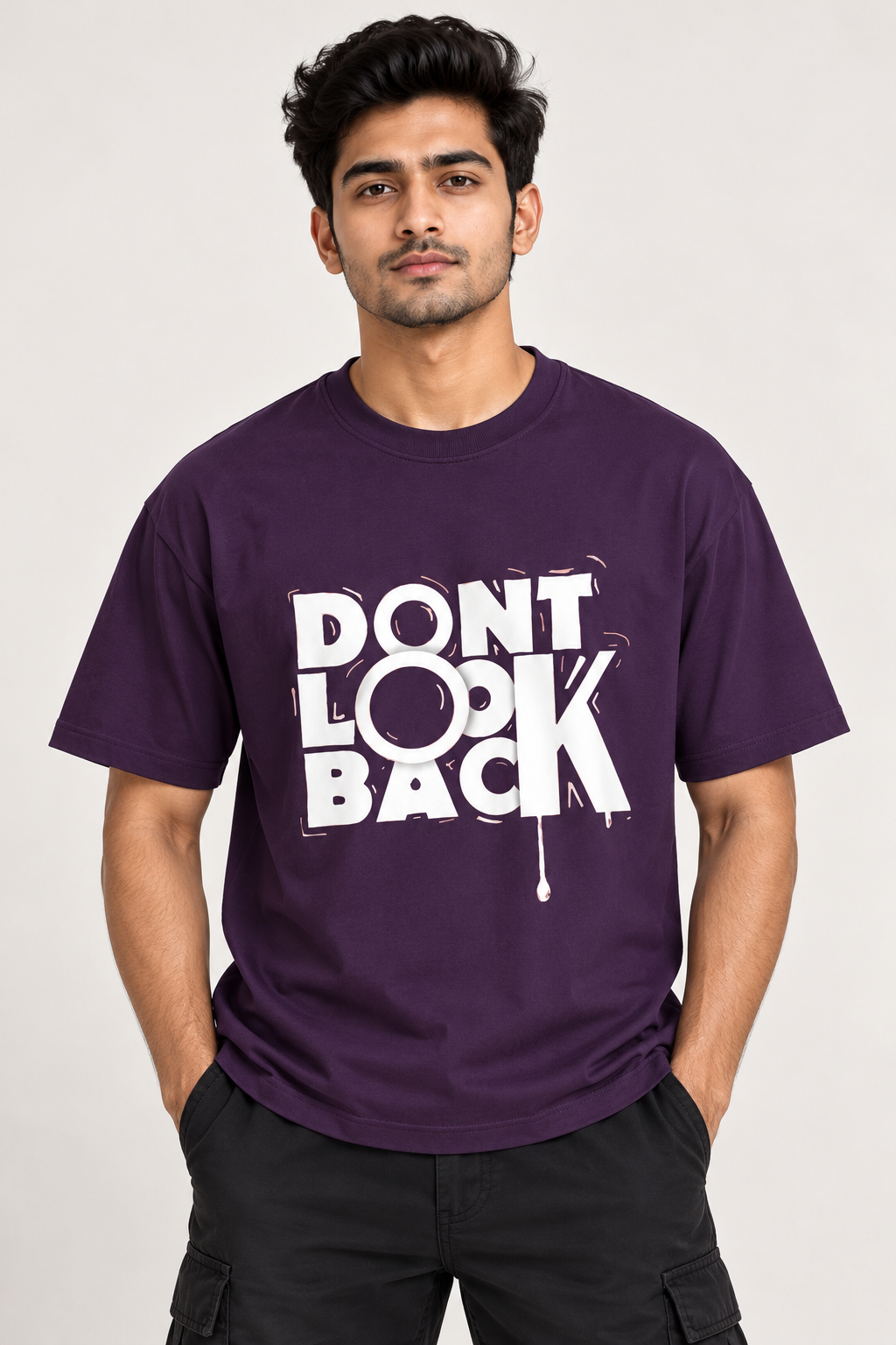 RAJIRU Don't Look Back Graphic T-Shirt