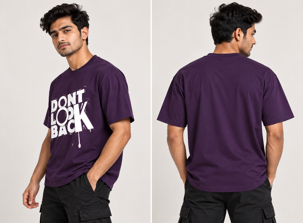 RAJIRU Don't Look Back Graphic T-Shirt