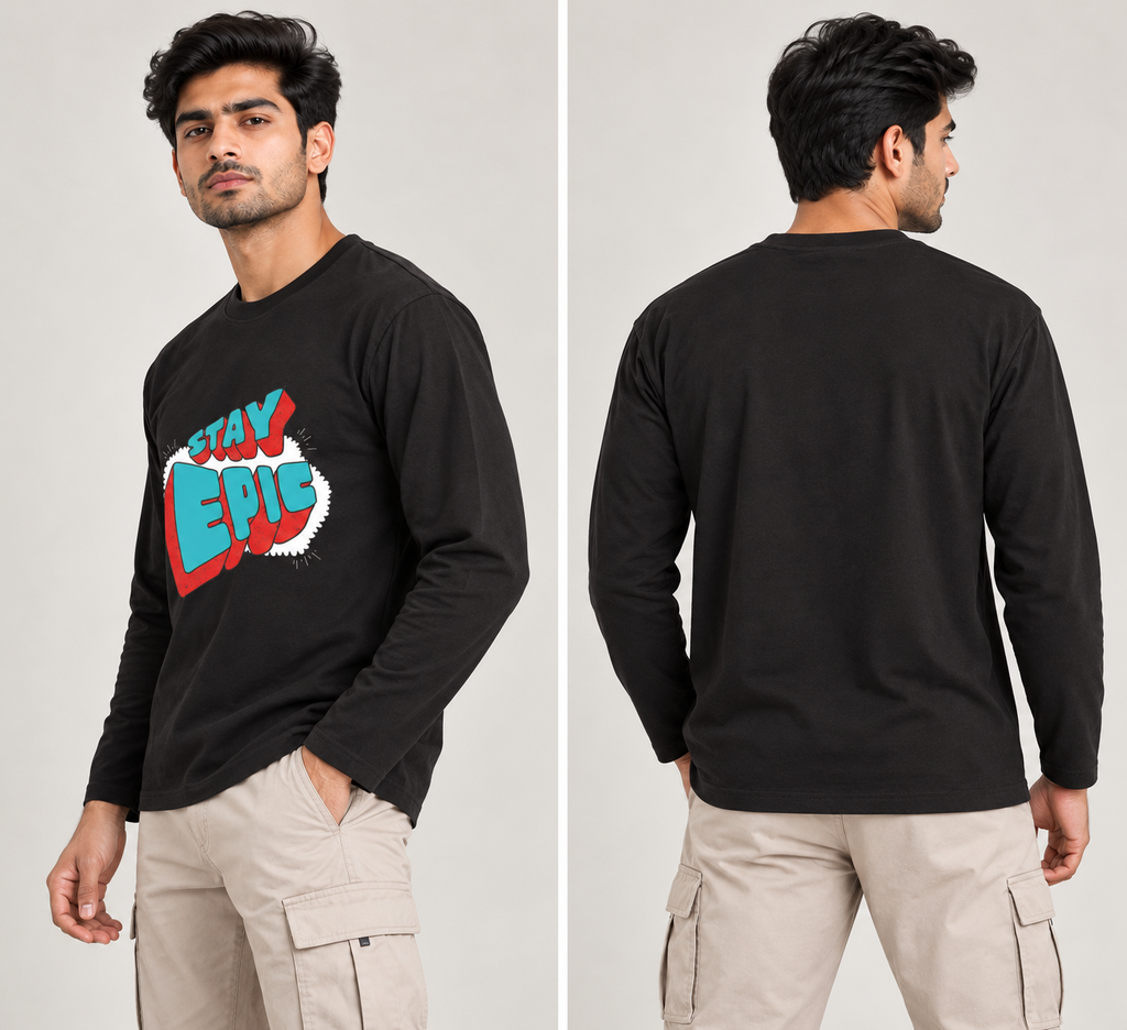 Stay Epic Long Sleeve Graphic T-Shirt