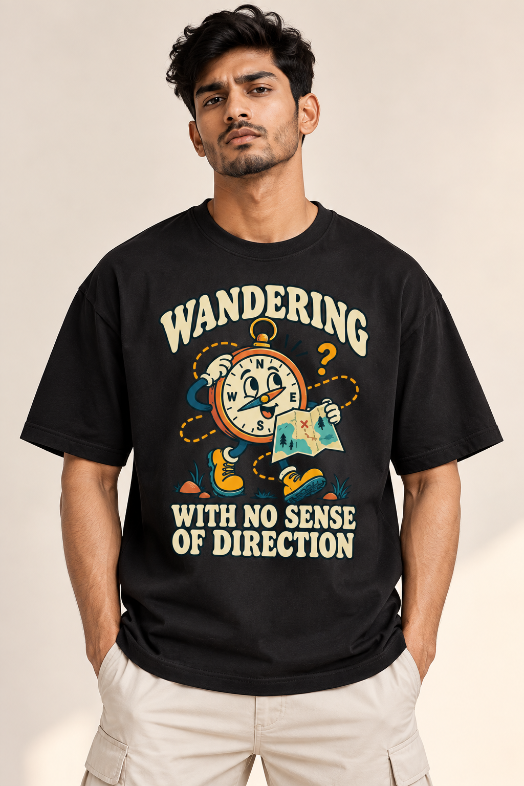 Wandering With No Sense of Direction Graphic T-Shirt