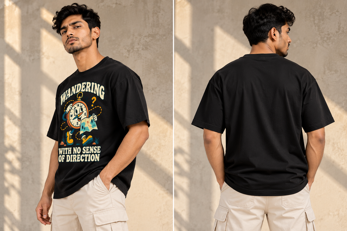 Wandering With No Sense of Direction Graphic T-Shirt