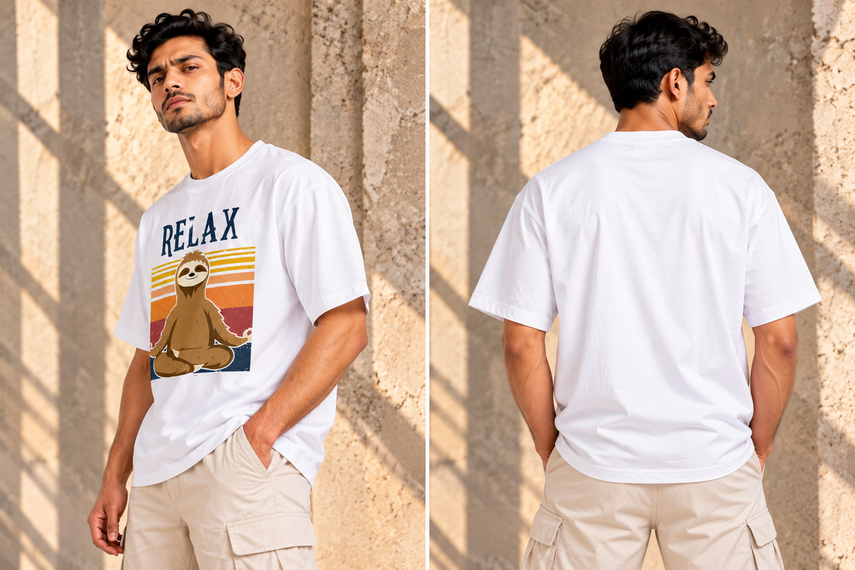 Relax Sloth Graphic T-Shirt