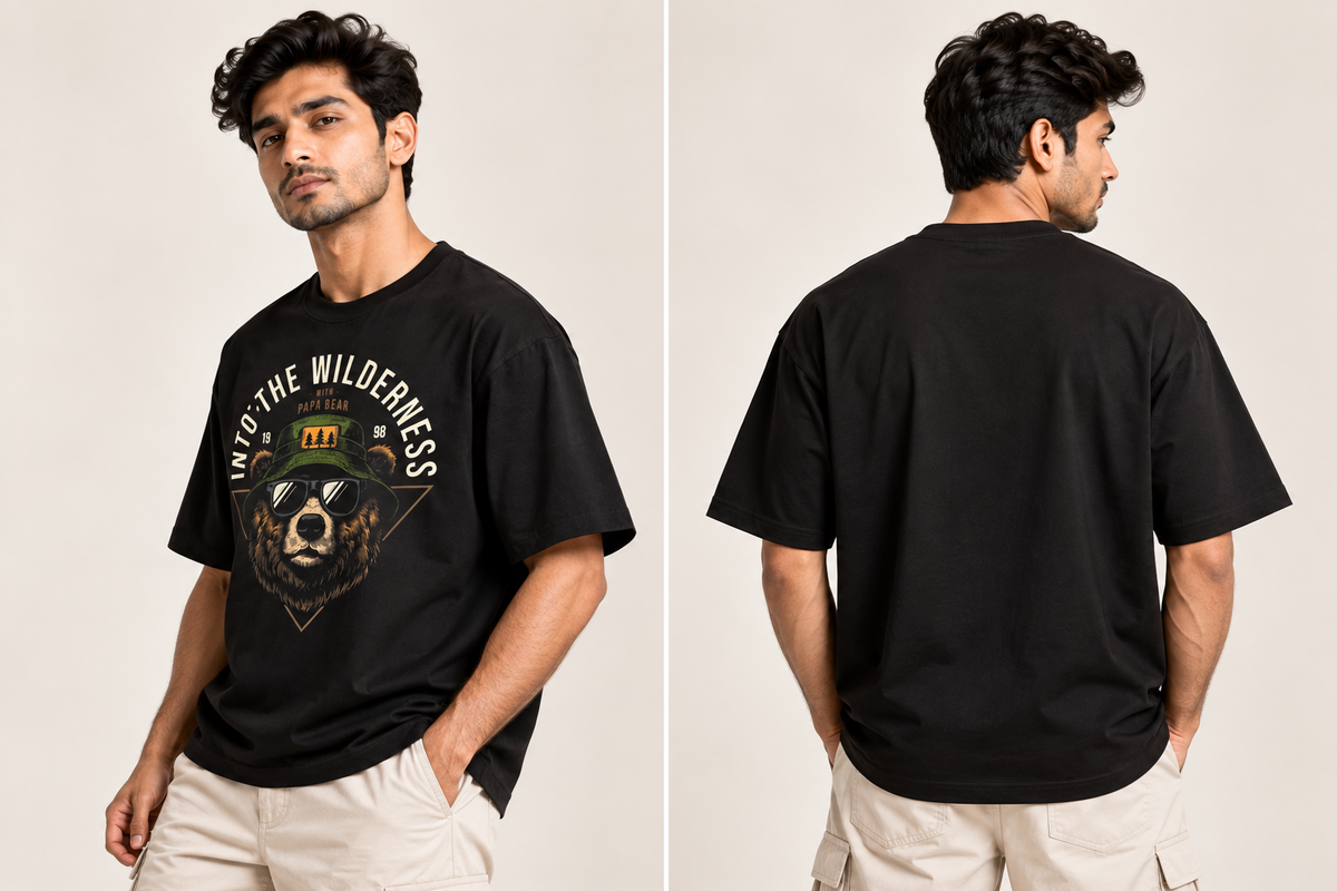Into The Wilderness Oversized Graphic T-Shirt