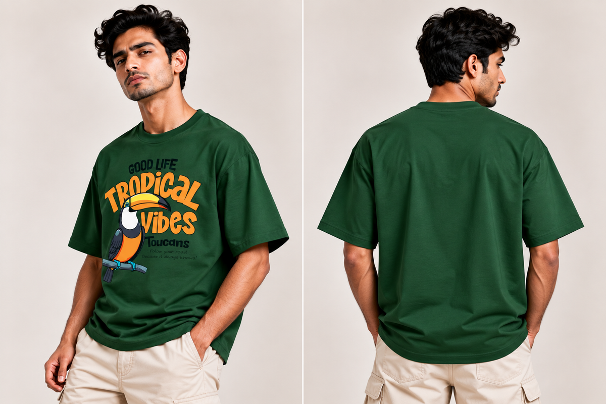 Good Life Tropical Vibes Toucan Graphic T-Shirt