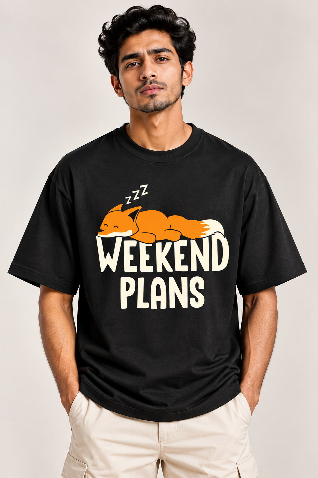 Weekend Plans Fox Graphic T-Shirt