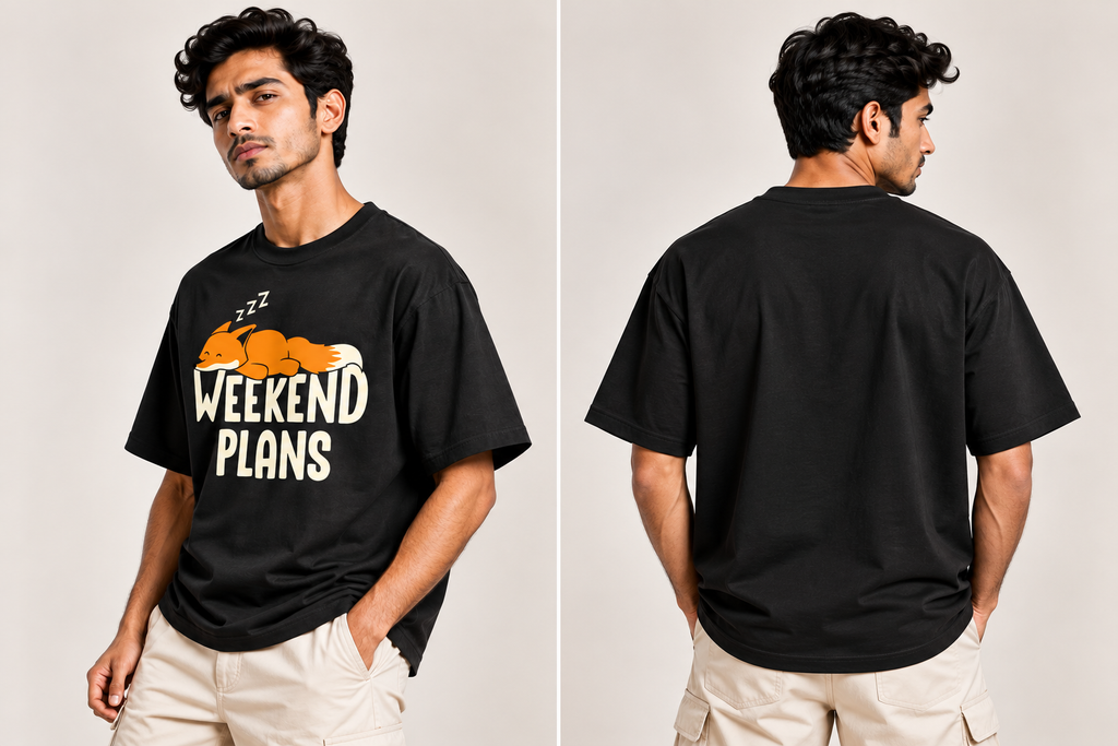 Weekend Plans Fox Graphic T-Shirt