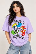 Have Fun Girls Oversized Graphic T-Shirt