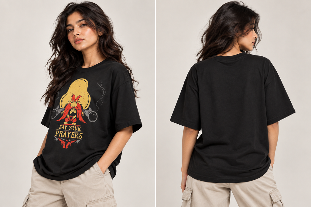 Say Your Prayers Vintage Western Graphic T-Shirt