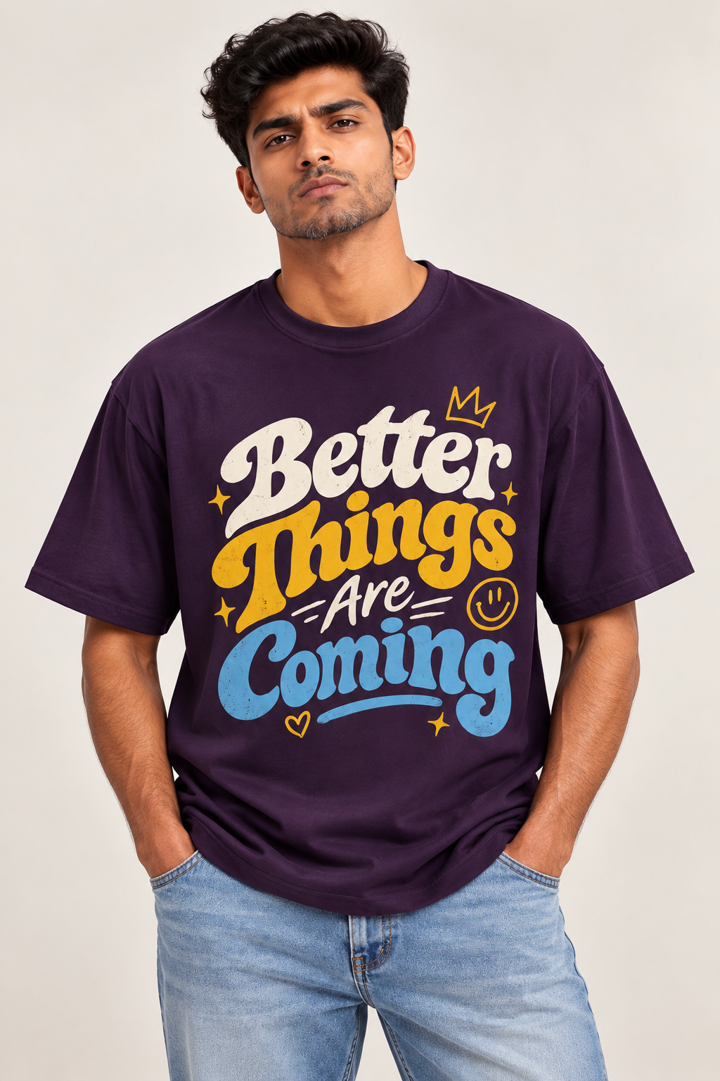 Better Things Are Coming Oversized Graphic T-Shirt