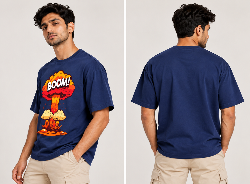 BOOM! Oversized Graphic T-Shirt