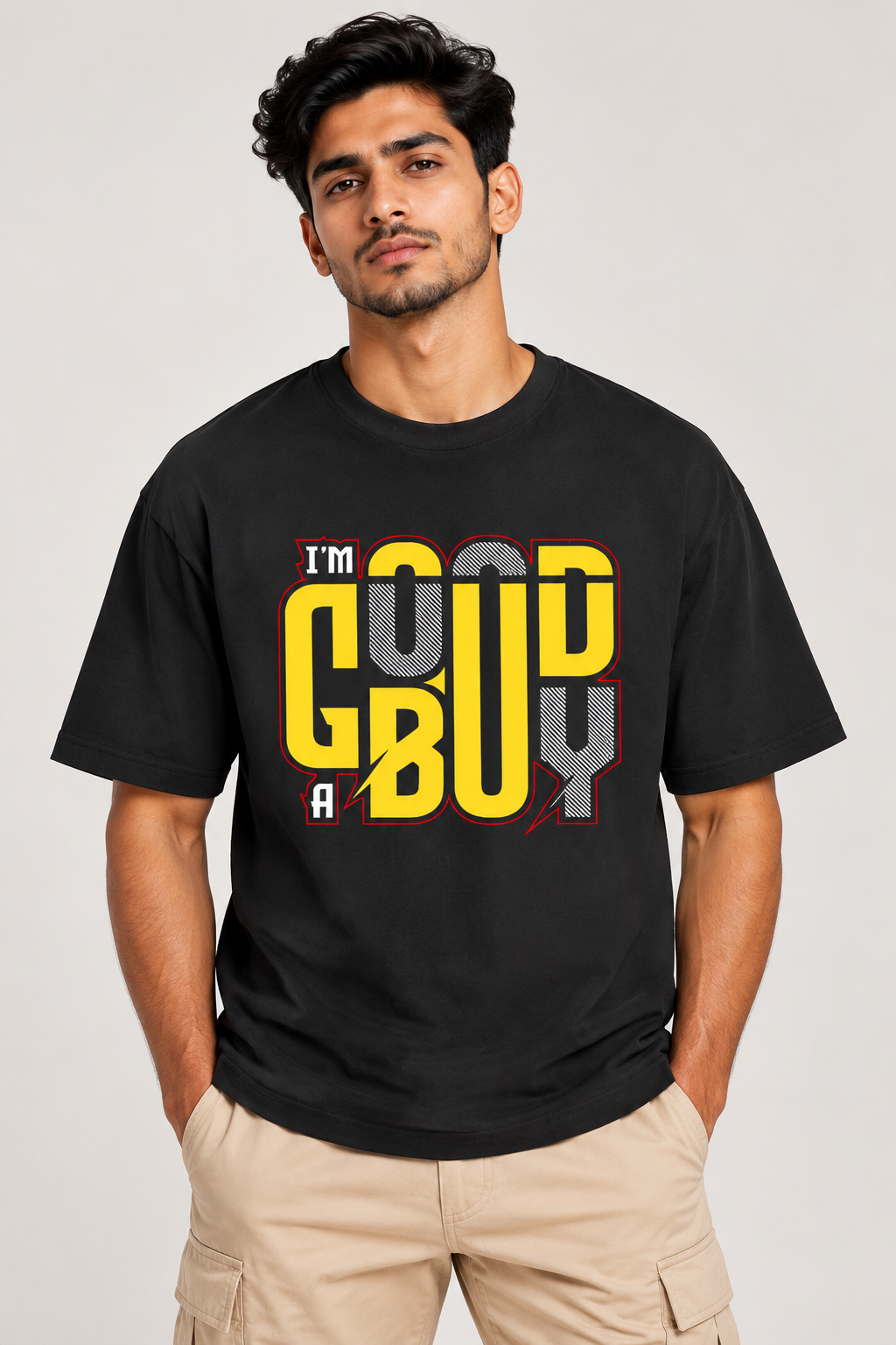 Good Boy Oversized Graphic T-Shirt
