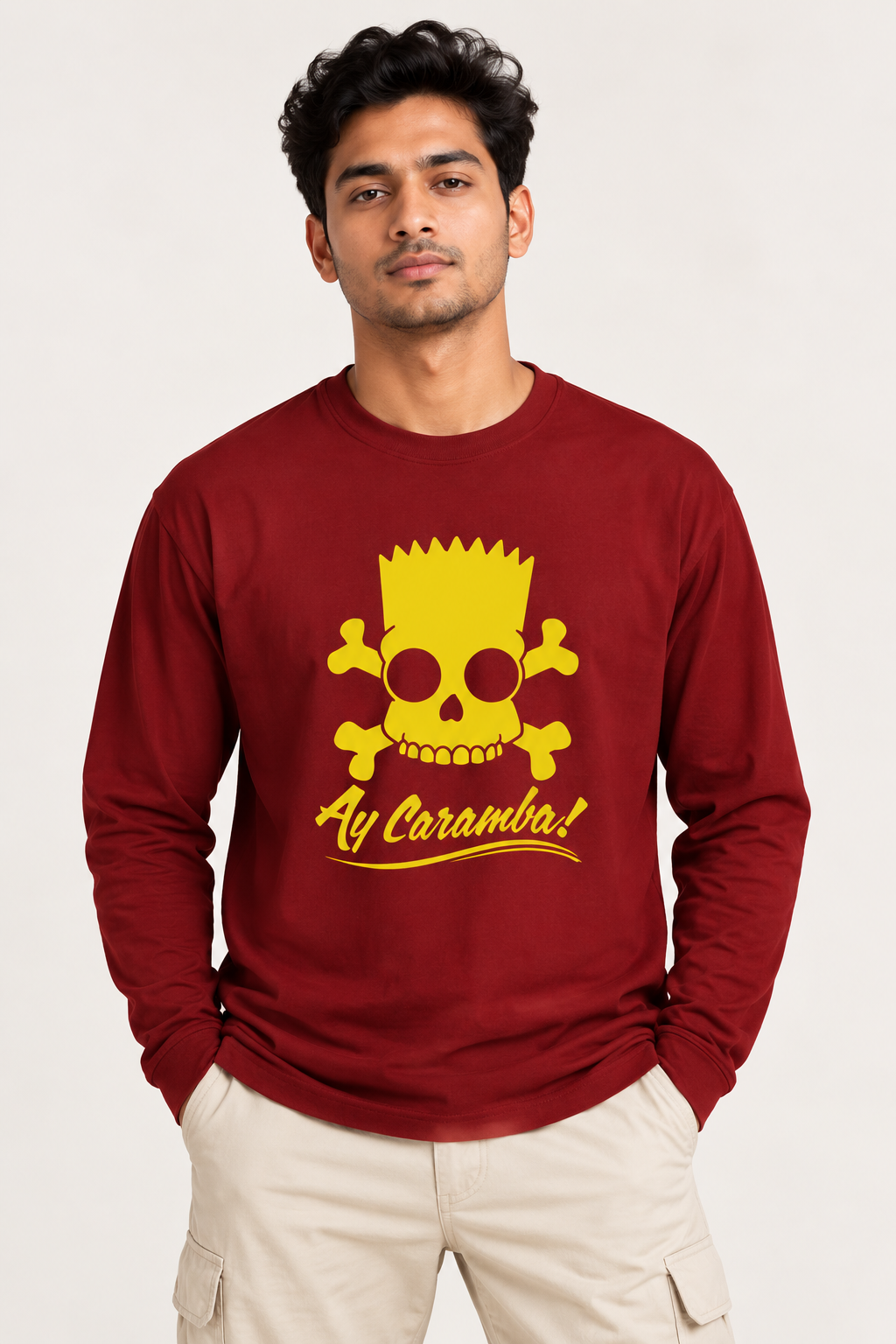 Skull Long Sleeve Graphic T-Shirt