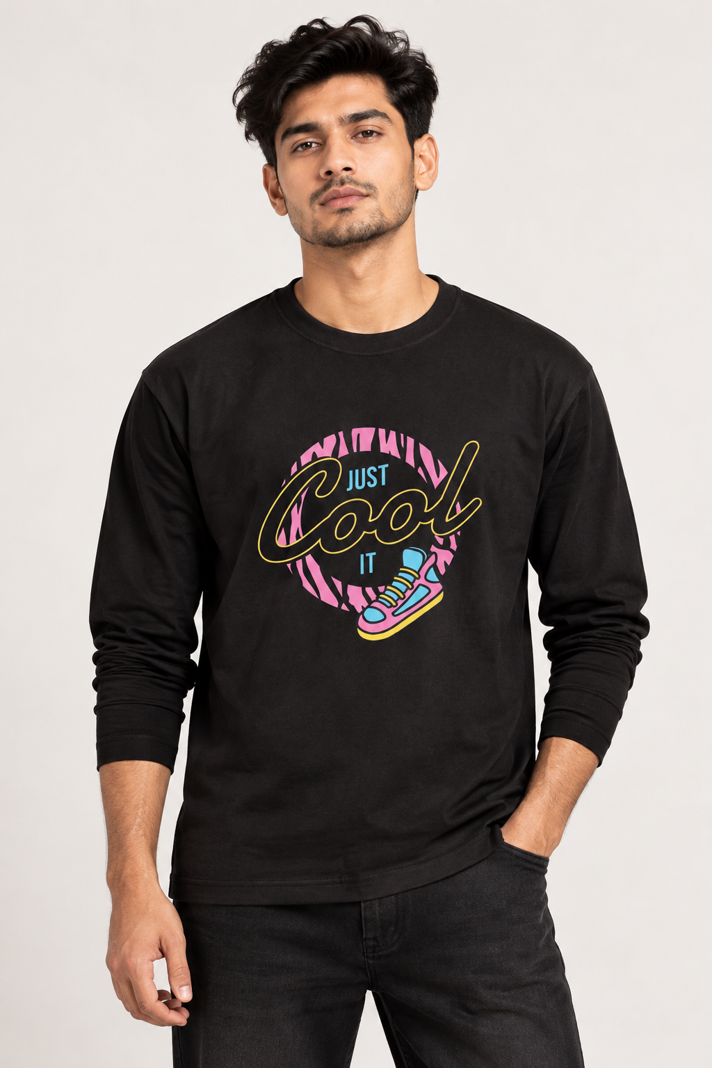 Just Cool Graphic Full Sleeve Graphic T-Shirt