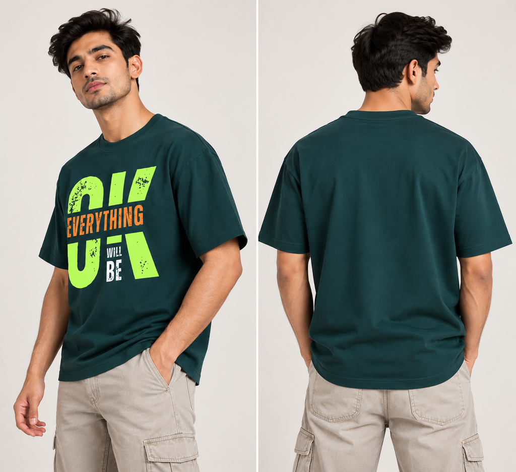 EVERYTHING WILL BE Oversized Graphic T-Shirt