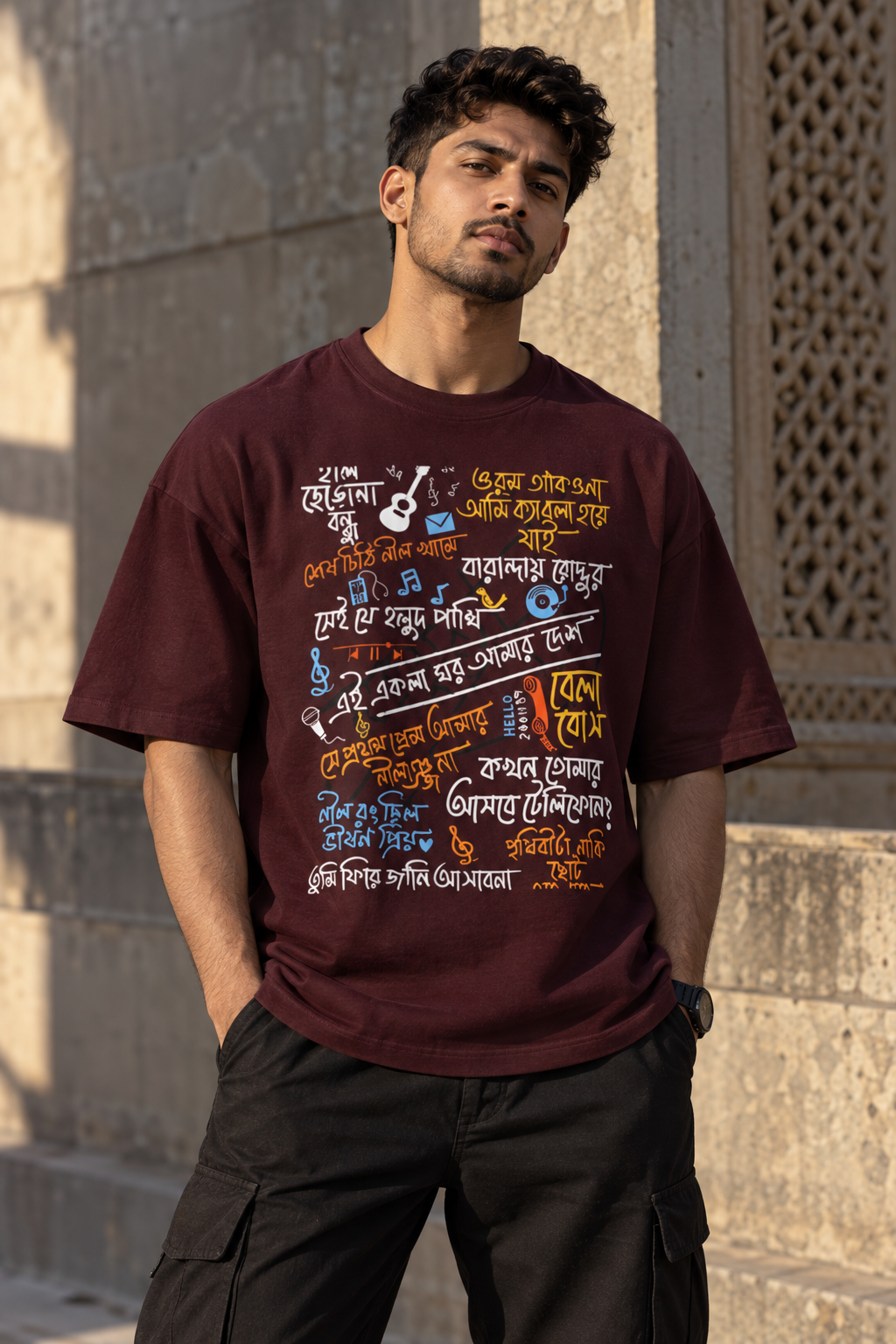 RAJIRU Gaaner Golpo Oversized T-Shirt | Bengali Music Streetwear