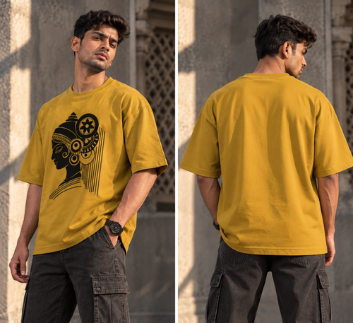 RAJIRU Heritage Muse Oversized T-Shirt | Indian Heritage Streetwear